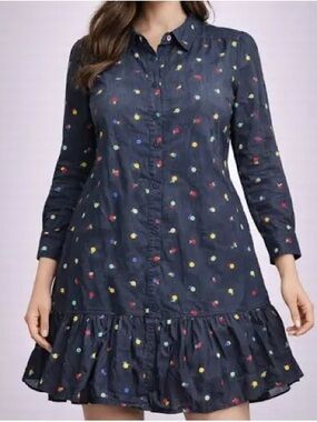 pale blue jacquard janie mini dress Hyacinth House Lilac & Navy Floral Jacquard Janie Mini Dress Lilac & Navy Floral Jacquard / M